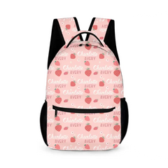 Customized Strawberry Name Backpack for Girls
