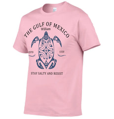 Custom Gulf of Mexico Printed Garments - Personalised Name Gulf of Mexico Themed Printed Trendy T-shirt - A Gift For Family,Friend,BFF