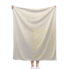 Class of 2025 Customized Graduation Blanket - Personalized with school name - Graduation Gifts for Kids, Classmates and Friends