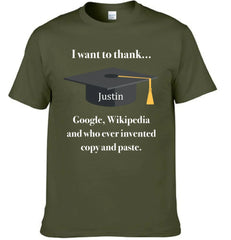 Customized Graduation T-shirts - Personalized Name Fun Graduation Text Clothing - Gift For Friend,Graduate,BFF,Roommate