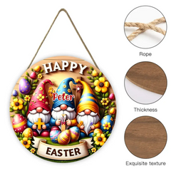 Personalized Easter Door Sign – Custom Name & Festive Elements