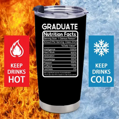 Customized Thermos Cup for Graduation Season - Personalized Name-themed Fun Advertising Text Thermos Cup - A Gift For Family,Friend,BFF,Graduate