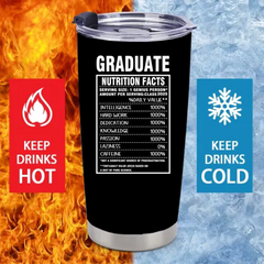 Customized Thermos Cup for Graduation Season - Personalized Name-themed Fun Advertising Text Thermos Cup - A Commemorative Gift For Family,Friend,BFF,Graduate