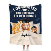 Graduated Can I Go Back To Bed Now - Personalized Blanket