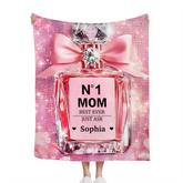 No1 Mom Ever - Personalized Mother Blanket,Mother's Day gift