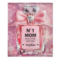 No1 Mom Ever - Personalized Mother Blanket,Mother's Day gift
