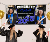 2025 Graduation Banner - Custom Photo Graduation Commemorative Gift