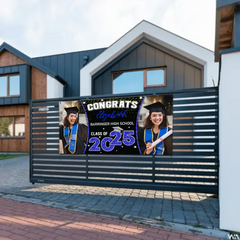 2025 Graduation Banner - Custom Photo Graduation Commemorative Gift
