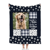 You Were My Favorite Hello and My Hardest Goodbye - Customized Pet Photo Blanket
