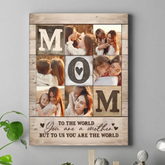 Photo Collage Poster - Personalized Mother Themed Decorative Painting - Gift for Mom