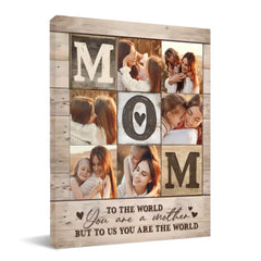 Photo Collage Poster - Personalized Mother Themed Decorative Painting - Gift for Mom