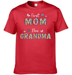 First Mom Now Grandma Floral - Personalized Clothes - Gifts for Family