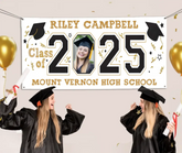 Customized 2025 Graduation Banner - Personalized Photos - Gift for Graduates