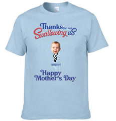 Thanks For Not Swallowing Us - Clothes with Personalized Names and Photos - Funny Gift For Mom