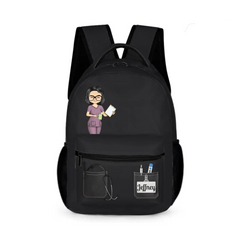 Nurse Scrubs Life - Personalized Character Image and Position Backpack - Gifts for Medical Staff