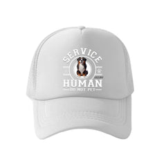 Service Human, Do Not Pet - Dog Personalized Custom Vintage Washed Denim Baseball Cap - Father's Day, Mother's Day, Gift For Mom, Dad, Pet Owners, Pet Lovers