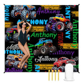 人物沙滩垫无纹理样机 2