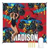 人物沙滩垫无纹理样机 2