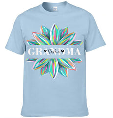 Comfort Colors® Grandma Flower Color Trend Shirt, Gift For Grandma T-Shirt