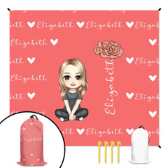 沙滩垫袋子一体1