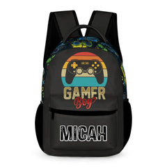 Gamer Boy Backpack - Personalized Gaming Backpack With Name_SG4JKFMFD3M85-1