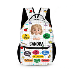 I'm Kind I'm Brave - Personalized Backpack