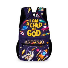 I Am A Child Of God - Personalized Name Customized School Bag - A Great Gift For Your Child For The School Season!