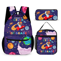 Astronaut Dinosaur I'm Ready to Crush - Personalized Kids Backpacks - Gifts for Kids