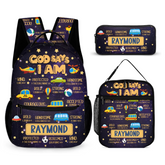 God Says I Am - Personalized Backpack - Back-to-school Gift