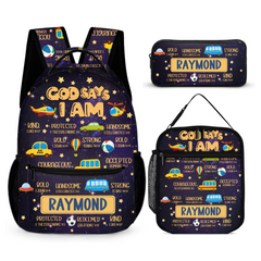 God Says I Am - Personalized Backpack - Back-to-school Gift