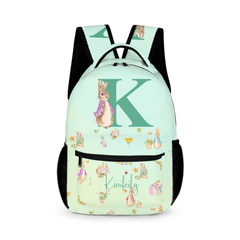 Personalized Customized Name Customized Initials - Kids Cute Bunny School Bags - Unique School Season Kids Gift Replicas