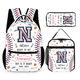 Personalized Initials Custom Baseball Backpack - Gift For Boys