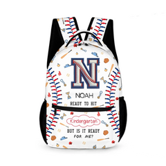 Personalized Initials Custom Baseball Backpack - Gift For Boys
