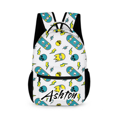 Personalized Name Customized Skateboard Backpacks - School Season Gifts for Kids