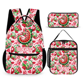 Personalized Name Custom Watermelon Backpack - School Season Gift for Kids