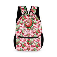 Personalized Name Custom Watermelon Backpack - School Season Gift for Kids