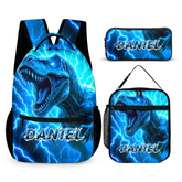 Lightning Dinosaur Custom Backpack - Gift for Back-to-School Season