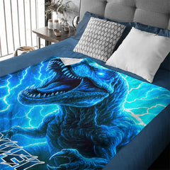 Lightning Dinosaur - Personalized Blanket