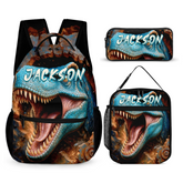 Realistic Style Large Dinosaur Custom Backpack - Gift for Back-to-School Season