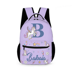Personalized Customized Name Customized Initials - Girls Unicorn Backpack - Unique Opening Season Gift for Kids