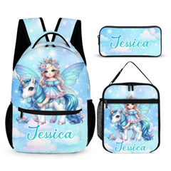 Dreaming Unicorn Backpack - Personalized Name Backpack - School Season Gift