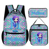 Beautiful Mermaid Letter - Personalized Kid Backpack_SG4ISS2EVKGMS-1
