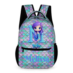 Beautiful Mermaid Letter - Personalized Kid Backpack_SG4ISSMLMG672-1