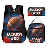 Boy'S Personalized Ball-Themed Name Custom Backpack - Start The School Season Off Right With A Backpack For The Kid Who Loves Sports!