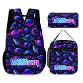Customized Backpack for Cosmic Planets - Personalized Name - School Season Gift