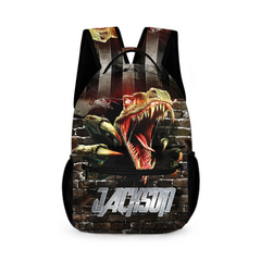 Jurassic Dinosaur Custom Backpack - Personalized Name - Dinosaur Enthusiast Gift
