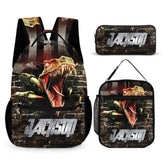Jurassic Dinosaur Custom Backpack - Personalized Name - Dinosaur Enthusiast Gift