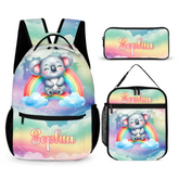 Personalized Rainbow Animal Children's Backpack - A Back-to-School Gift for Children Who Love Animals
