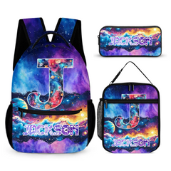 Splendid Milky Way Galaxy Customized Schoolbag - Personalized Initial and Name Backpack - Back-to-school Season