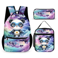 Personalized Animal Superhero Children's Backpack —Personalized Name School Bag —Back-to-School Gift